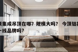 今顶集成吊顶在哪？规模大吗？ 今顶铝扣板是一线品牌吗?