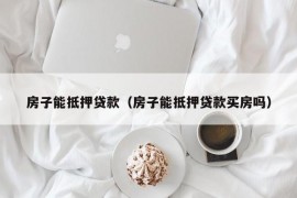 房子能抵押贷款（房子能抵押贷款买房吗）