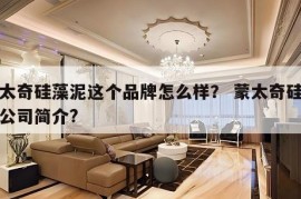 蒙太奇硅藻泥这个品牌怎么样？ 蒙太奇硅藻泥公司简介?