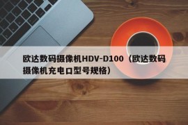 欧达数码摄像机HDV-D100（欧达数码摄像机充电口型号规格）