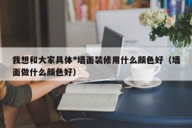 我想和大家具体*墙面装修用什么颜色好（墙面做什么颜色好）