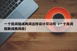 一个房间隔成两间这样设计可以吗（一个房间隔断成两间房）