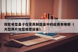 双层吸塑盖子在家具制造业中的应用有哪些（大型厚片双层吸塑设备）