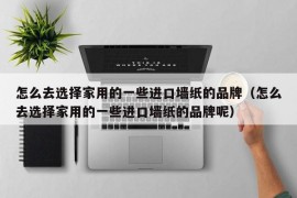 怎么去选择家用的一些进口墙纸的品牌（怎么去选择家用的一些进口墙纸的品牌呢）