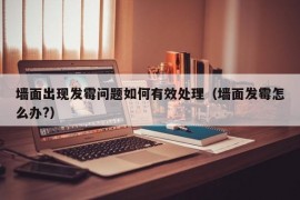 墙面出现发霉问题如何有效处理（墙面发霉怎么办?）