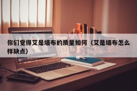 你们觉得艾是墙布的质量如何（艾是墙布怎么样缺点）