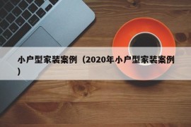 小户型家装案例（2020年小户型家装案例）