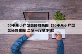 50平米小户型装修效果图（50平米小户型装修效果图 二室一厅多少钱）