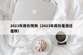 2023年房价预测（2023年房价是涨还是跌）