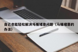 自己也能轻松解决马桶堵塞问题（马桶堵塞的办法）