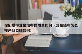 你们觉得艾是墙布的质量如何（艾是墙布怎么样产品口碑如何）