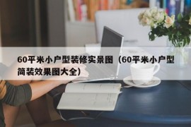 60平米小户型装修实景图（60平米小户型简装效果图大全）