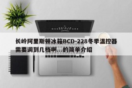 长岭阿里斯顿冰箱BCD-228冬季温控器需要调到几档啊...的简单介绍