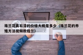 珠兰花真石漆的价格大概是多少（珠兰花的养殖方法视频教程兰）