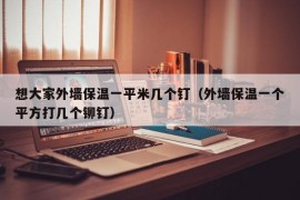 想大家外墙保温一平米几个钉（外墙保温一个平方打几个铆钉）