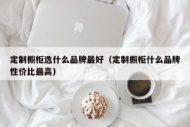 定制橱柜选什么品牌最好（定制橱柜什么品牌性价比最高）