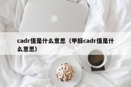 cadr值是什么意思（甲醛cadr值是什么意思）