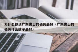 为什么都说广东佛山的瓷砖最好（广东佛山的瓷砖什么牌子最好）