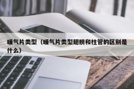 暖气片类型（暖气片类型翅膀和柱管的区别是什么）