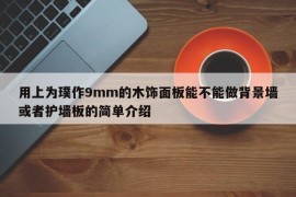 用上为璞作9mm的木饰面板能不能做背景墙或者护墙板的简单介绍