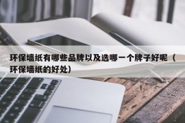 环保墙纸有哪些品牌以及选哪一个牌子好呢（环保墙纸的好处）