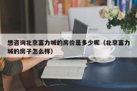 想咨询北京富力城的房价是多少呢（北京富力城的房子怎么样）