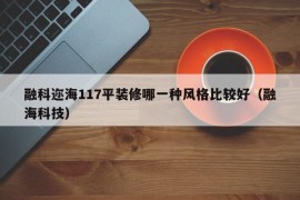 融科迩海117平装修哪一种风格比较好（融海科技）