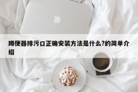 蹲便器排污口正确安装方法是什么?的简单介绍