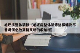 毛坯房整体装修（毛坯房整体装修这样储物不香吗何必放又挤又堵的收纳柜）