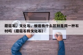 蘑菇石、文化石、板岩有什么区别是同一种石材吗（蘑菇石和文化石）