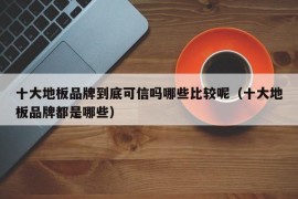 十大地板品牌到底可信吗哪些比较呢（十大地板品牌都是哪些）