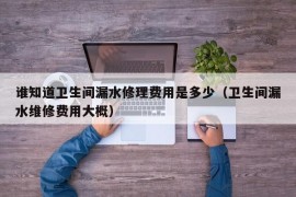 谁知道卫生间漏水修理费用是多少（卫生间漏水维修费用大概）