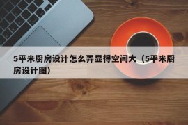 5平米厨房设计怎么弄显得空间大（5平米厨房设计图）