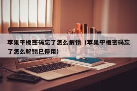 苹果平板密码忘了怎么解锁（苹果平板密码忘了怎么解锁已停用）