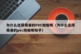 为什么选择舜睿的PVC地板呢（为什么选择舜睿的pvc地板呢知乎）