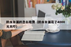 防水补漏的怎么收费（防水补漏花了4000元太吓）