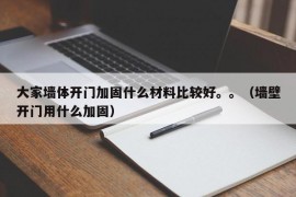 大家墙体开门加固什么材料比较好。。（墙壁开门用什么加固）