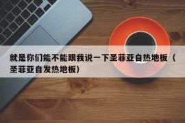 就是你们能不能跟我说一下圣菲亚自热地板（圣菲亚自发热地板）