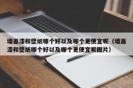 墙面漆和壁纸哪个好以及哪个更便宜呢（墙面漆和壁纸哪个好以及哪个更便宜呢图片）