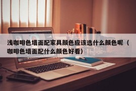 浅咖啡色墙面配家具颜色应该选什么颜色呢（咖啡色墙面配什么颜色好看）