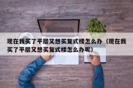 现在我买了平层又想买复式楼怎么办（现在我买了平层又想买复式楼怎么办呢）