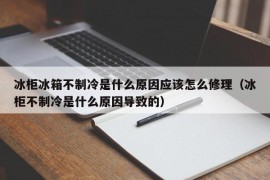 冰柜冰箱不制冷是什么原因应该怎么修理（冰柜不制冷是什么原因导致的）